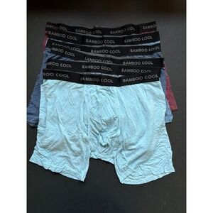Bamboo Cool NWOT (6) mens Bamboo Ultra Breathable Underwear Boxer Briefs Large